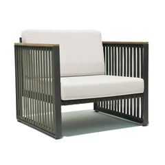 Horizon Armchair with Sunbrella Cushion, Teak Armrests - image 2