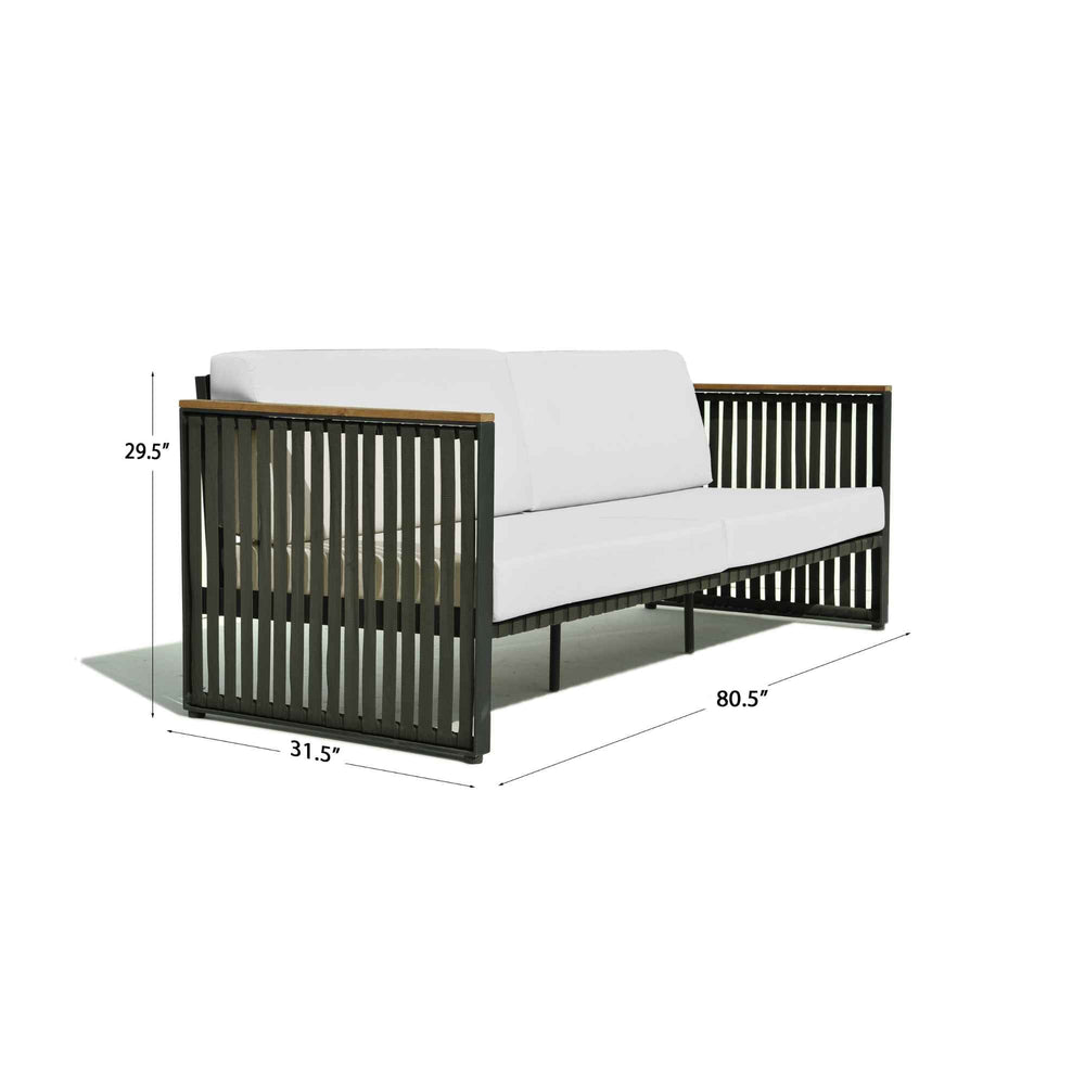 Horizon Sofa Outdoor with Sunbrella Cushions, Modern Design - image 3