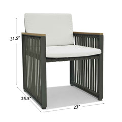 Horizon 5-Piece Dining Set with Sunbrella Cushions - image 5