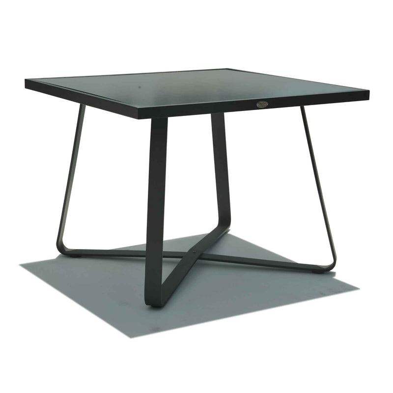 Horizon Square Dining Table with Tempered Glass Top
