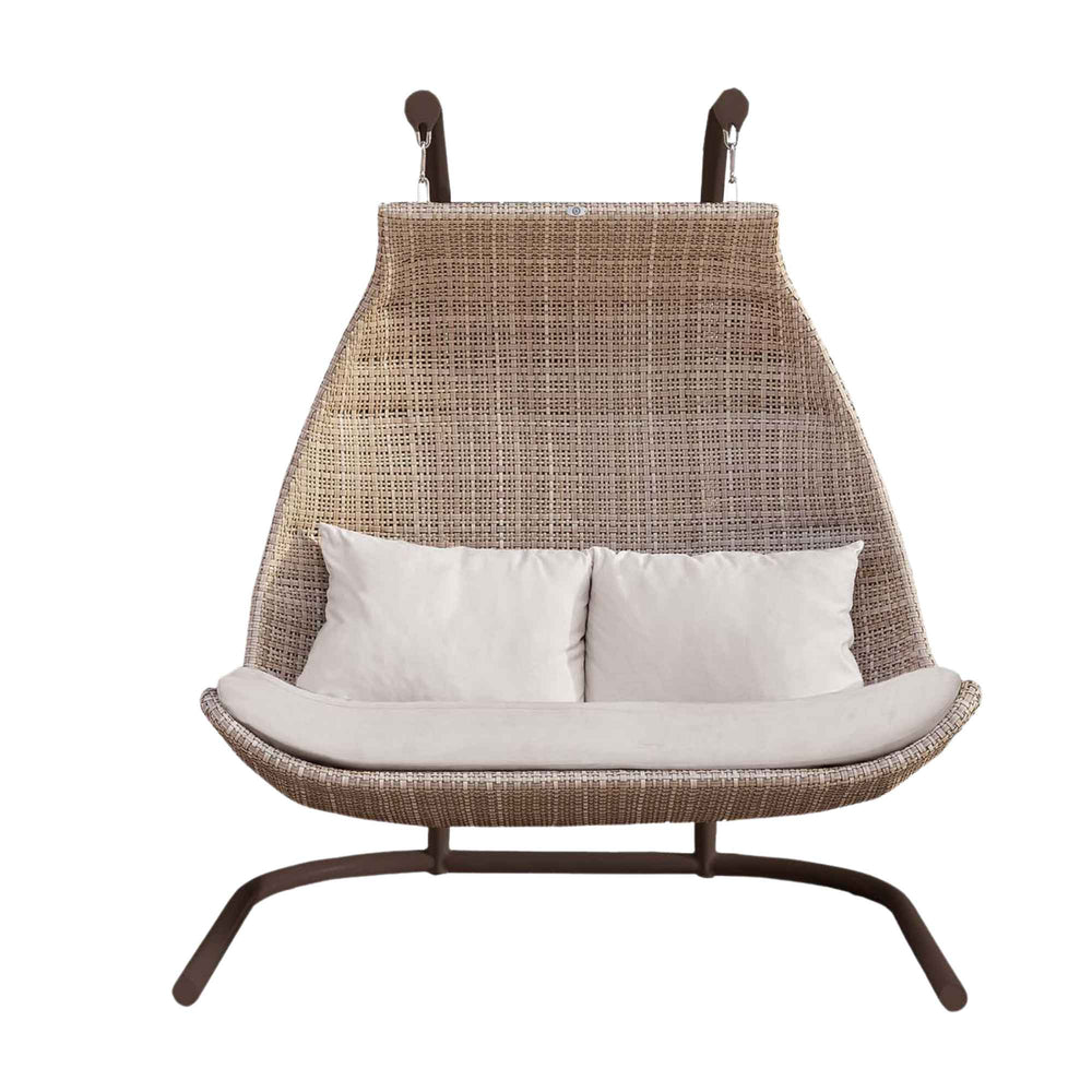 Paloma Double Hanging Chair with Sunbrella Fade-Resistant Cushions - image 2