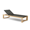 Junus Sun Lounger with Teak and Batyline