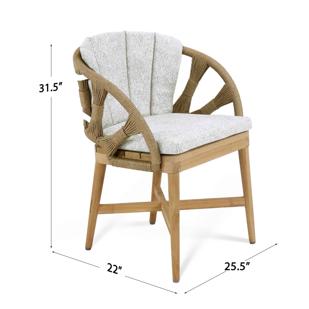Krabi Dining Set 5-Piece Outdoor Set with Sunbrella Cushions - image 4