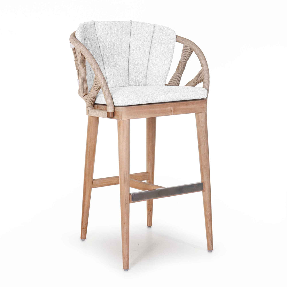 Krabi Pub Set Teak Pub Table and 4 Barstools with Sunbrella - image 2