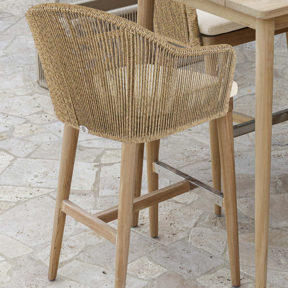 Calixto Outdoor Barstool - Commercial Grade Powder-Coated Aluminum - image 2