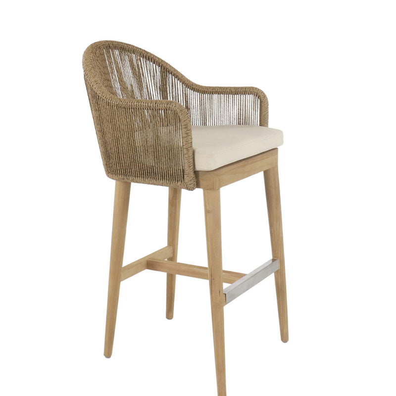 Calixto Outdoor Barstool - Commercial Grade Powder-Coated Aluminum