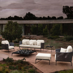 Boston Outdoor Seating Set - 6-Piece Patio Set with Sunbrella Cushions