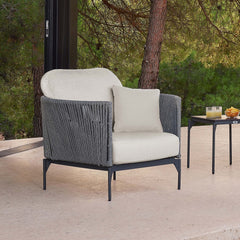 Boston Outdoor Armchair - Commercial Grade Aluminum Frame
