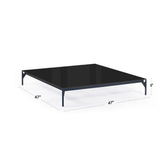 Boston Outdoor Coffee Table - Powder-Coated Aluminum Frame - image 3