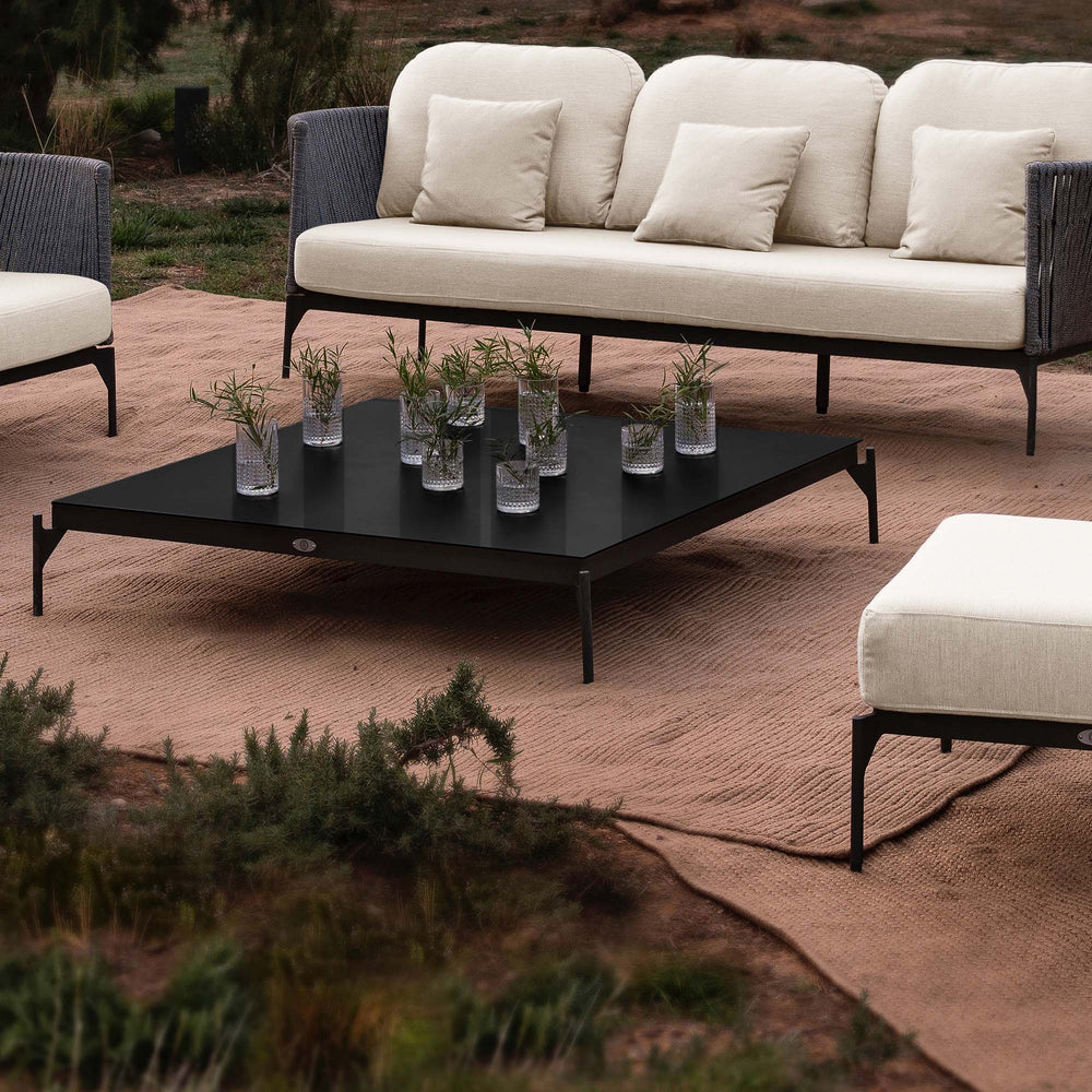 Boston Outdoor Coffee Table - Powder-Coated Aluminum Frame - image 2