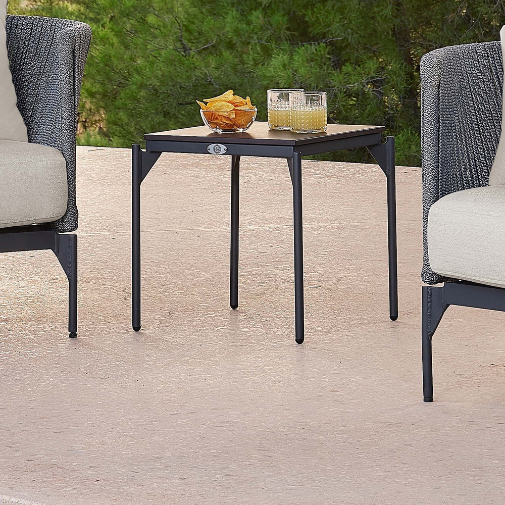 Boston Outdoor Side Table - Powder-Coated Aluminum Frame - image 2