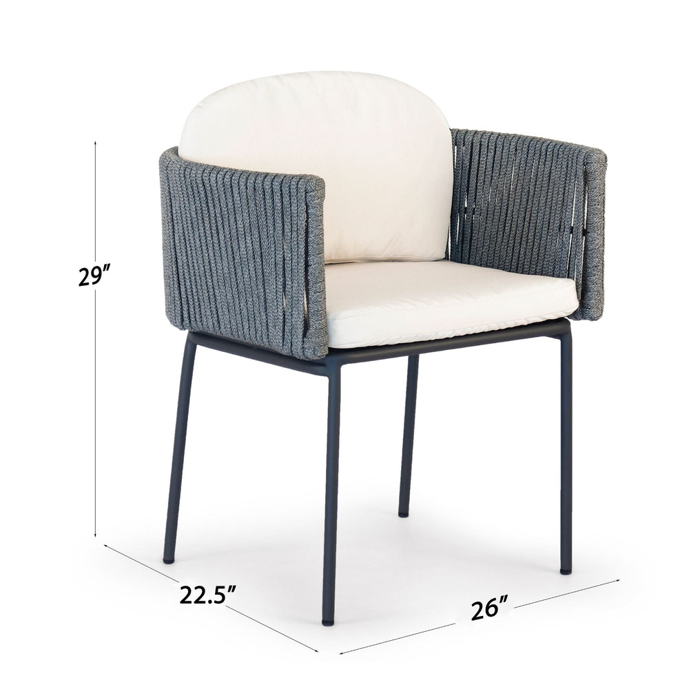 Boston Outdoor Dining Armchair with Sunbrella cushion - image 3