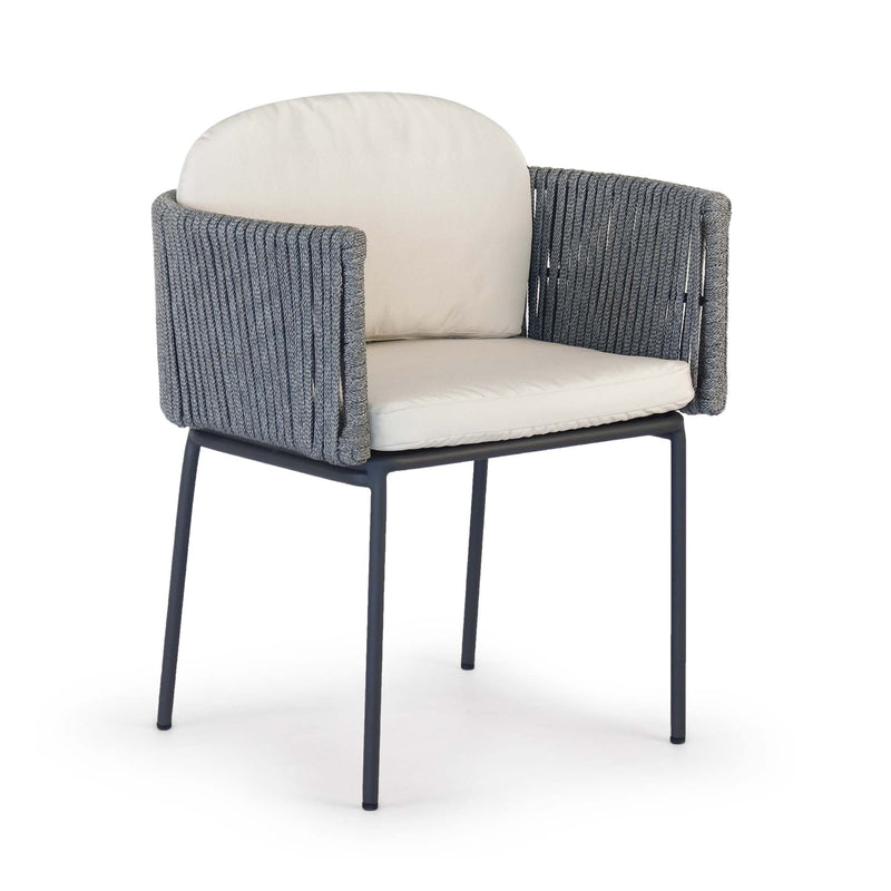 Boston Outdoor Dining Armchair with Sunbrella cushion