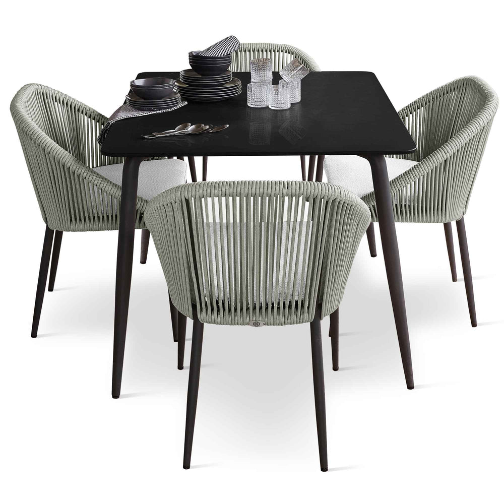 Rodona 5-Piece Square Dining Set with Sunbrella Cushions - image 2