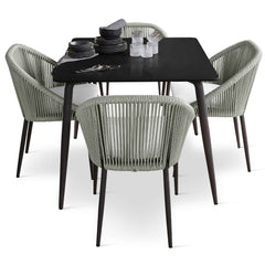 Rodona 5-Piece Square Dining Set with Sunbrella Cushions - image 2
