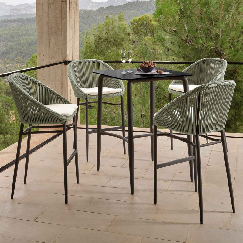 Rodona Pub Set - 5-Piece Pub Table and Barstool Set, Sunbrella
