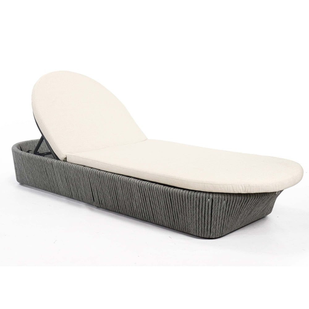 Boston Outdoor Chaise Lounger - Powder-Coated Aluminum Frame - image 2