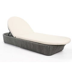 Boston Outdoor Chaise Lounger - Powder-Coated Aluminum Frame - image 2