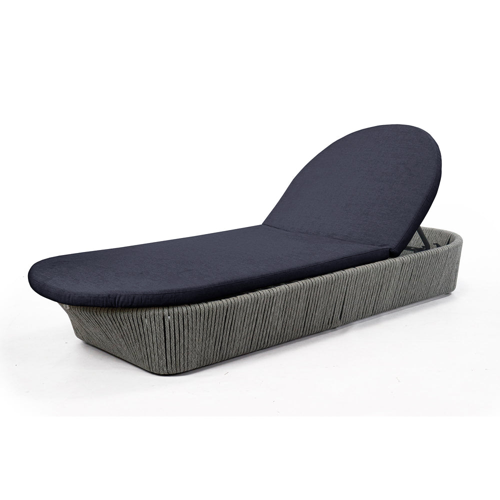 Boston Outdoor Chaise Lounger - Powder-Coated Aluminum Frame - image 5