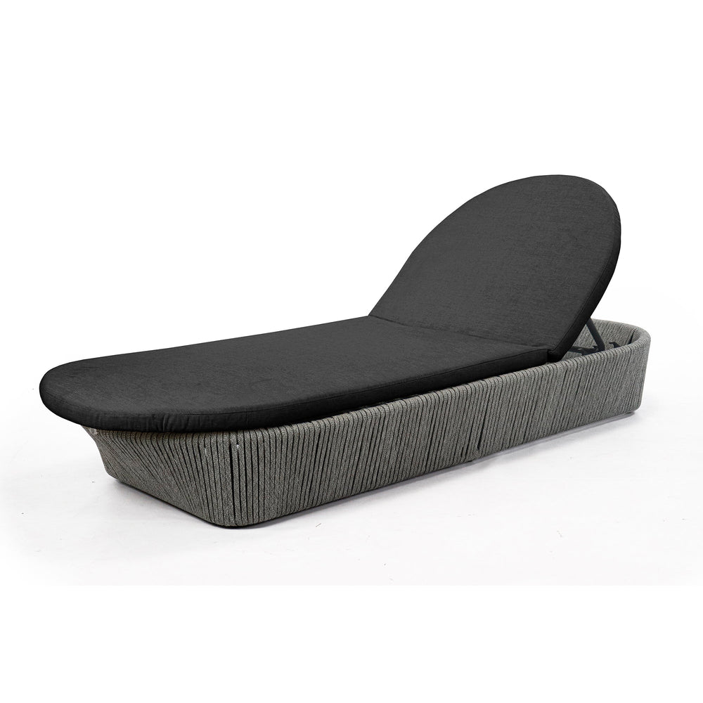 Boston Outdoor Chaise Lounger - Powder-Coated Aluminum Frame - image 6