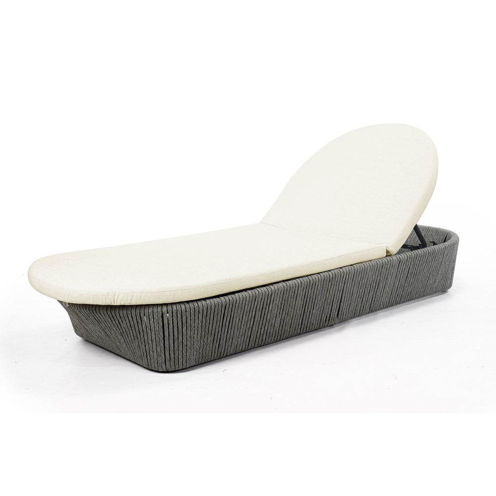 Boston Outdoor Chaise Lounger - Powder-Coated Aluminum Frame - image 7
