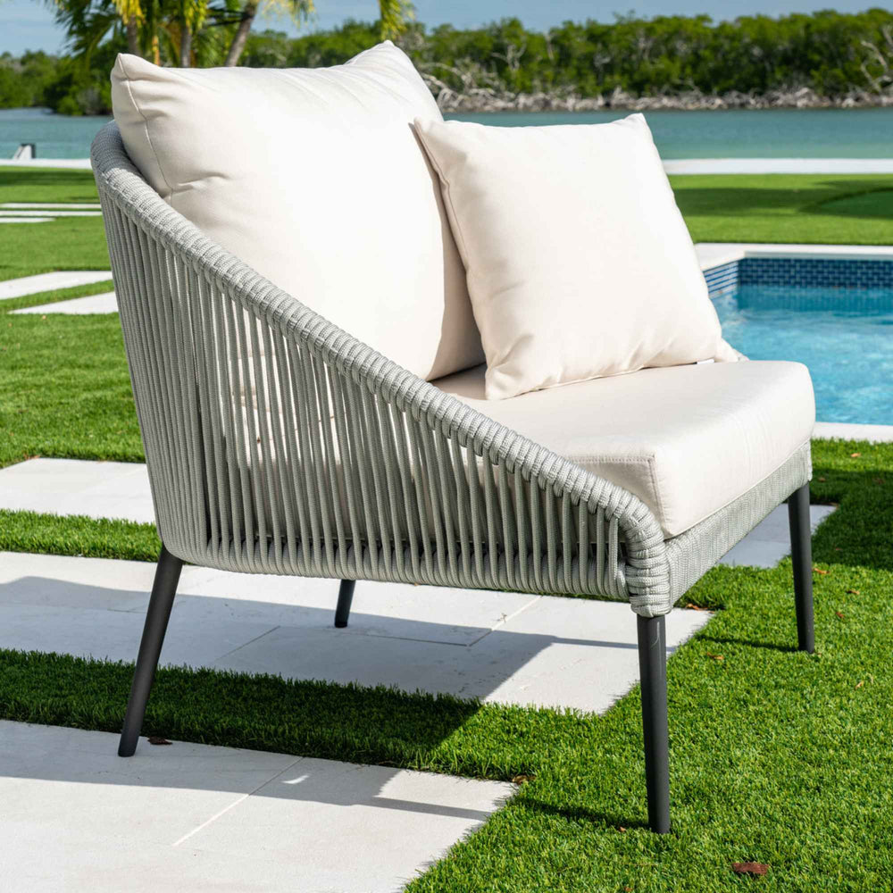 Rodona Armchair Modern Design Powder-Coated Aluminum Frame - image 5
