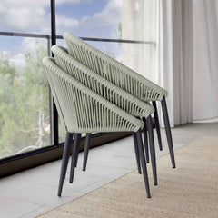 Rodona Dining Armchair - Powder-Coated Aluminum Frame - image 2