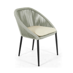 Rodona Dining Armchair - Powder-Coated Aluminum Frame