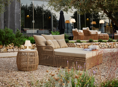 Calixto Outdoor Daybed Set - Powder-Coated Aluminum Frame