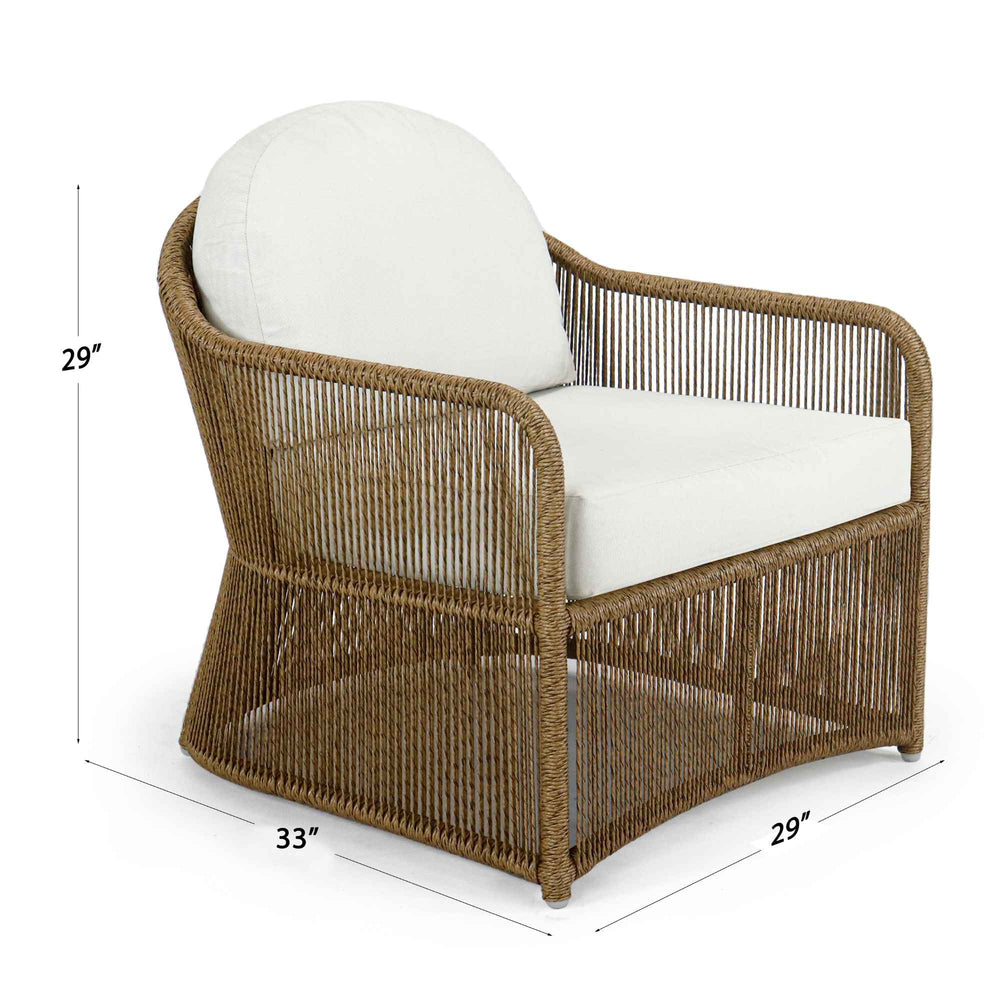 Calixto Outdoor Armchair - Powder-Coated Aluminum Frame - image 3