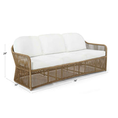 Calixto Outdoor Sofa - Powder-Coated Aluminum Frame, Outdoor Living - image 3