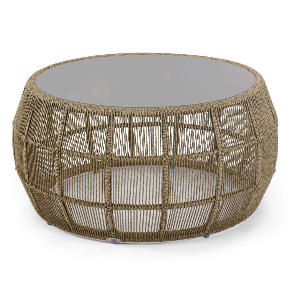 Calixto Outdoor Coffee Table, Powder-Coated Aluminum Frame - image 2