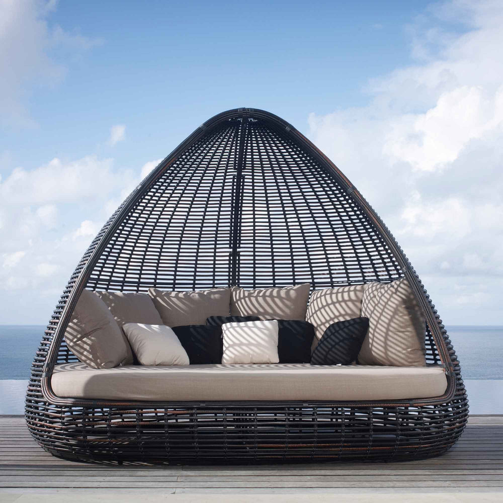 Shade Daybed Outdoor in Black Mushroom Finish for Lounging - image 2