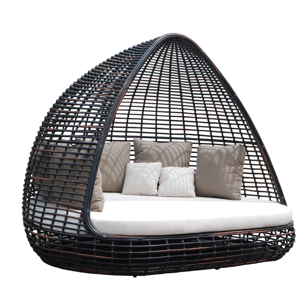 Shade Daybed Outdoor in Black Mushroom Finish for Lounging - image 3