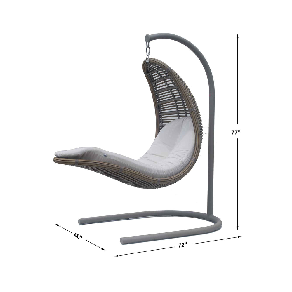Drone Hanging Chair, Freestanding with Sunbrella Cushion - image 5