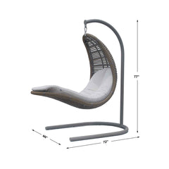 Drone Hanging Chair, Freestanding with Sunbrella Cushion - image 5