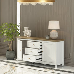 Chenon Sideboard - White & Brown - image 4
