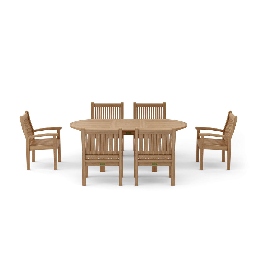 Bahama Sahara 7-Piece 78" Oval Dining Set - image 6