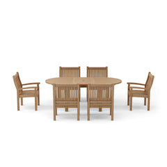 Bahama Sahara 7-Piece 78" Oval Dining Set - image 6