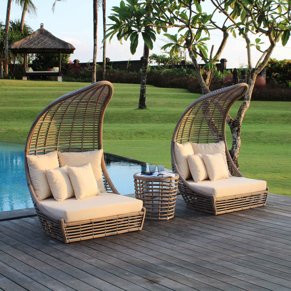 Troy 3-Piece Wing Chair Set - Outdoor Sunbrella Cushions - image 3