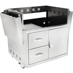 34" Blaze 3 Burner Professional Grill Cart - SKU: BLZ-3PRO-CART-LTSC