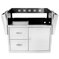 34" Blaze 3 Burner Professional Grill Cart - SKU: BLZ-3PRO-CART-LTSC