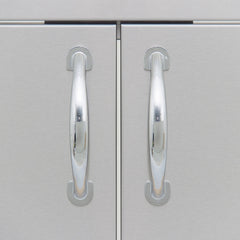 40" Stainless Steel Double Access Door with Paper Towel Dispenser - SKU: BLZ-AD40-R-SC