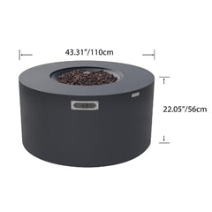 Elementi Pacaya Fire Table OFG311 With Propane Tank Drawer
