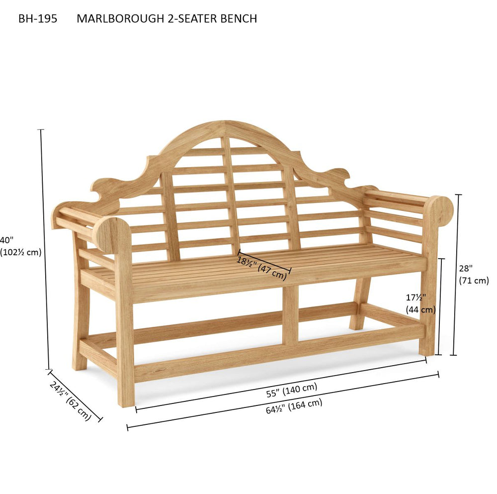 Marlborough  2-Seater Bench - image 6