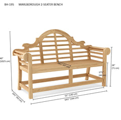Marlborough  2-Seater Bench - image 6