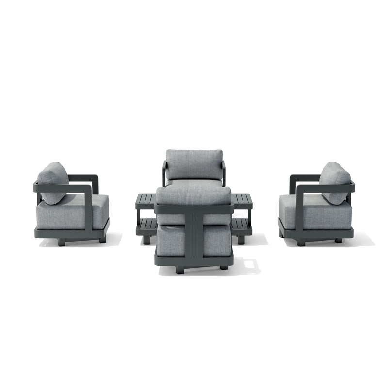 Granada 5-Piece Aluminum Deep Seating (SET-904-AL) - image 2