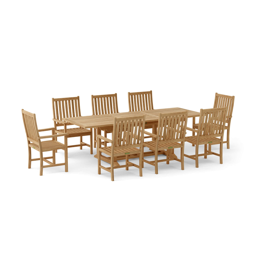 Bahama Wilshire Armchair 9-Piece Extension Dining Set - image 2