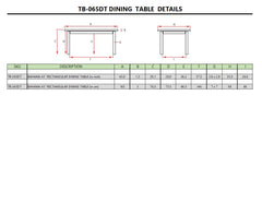 Bahama 65" Rectangular Table - image 3