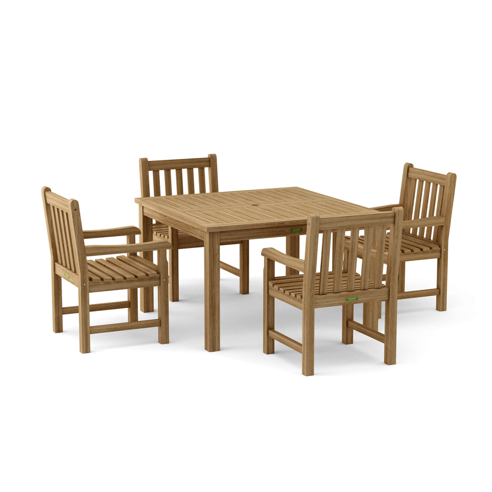 Windsor Classic Armchair 5-Piece Dining Table Set - image 4